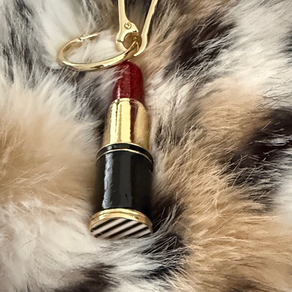 Sephora/ BAUBLEBAR Gold and Black Lipstick Key Holder - Picture 2 of 5